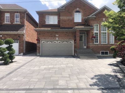 Aurora 车道铺砖和天然石台阶